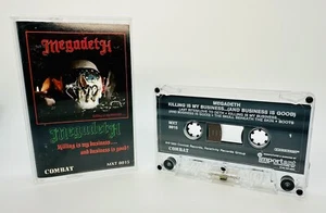 1985 MEGADETH Killing Is My… Cassette Combat MXT8015 Tested Plays Perfect!  👍 - Picture 1 of 4