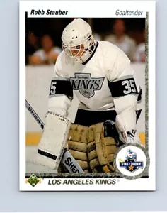 HOCKEY CARDS 1990 UPPER DECK LOS ANGELES KINGS ROBB STAUBER ROOKIE CARD NO66 - Picture 1 of 2