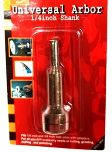 MANDRIL EJE UNIVERSAL SE ADAPTA A TAMAÑOS DE ORIFICIO DE 1/4" Y 3/8" - Imagen 1 de 2