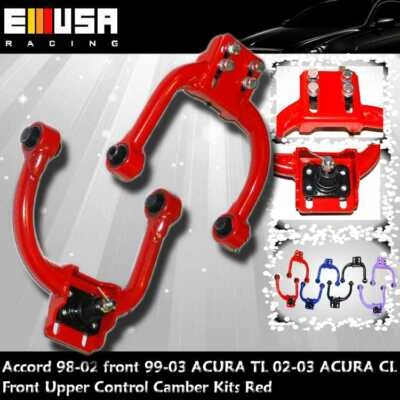 Front Upper Control Camber RED FOR 98-02 Honda Accord/Acura 99-03 TL/01-03 CL - Image 1 of 4