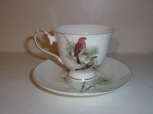 Grace Fine Porcelain Bird Coffee Tea Cup & Saucer - Picture 1 of 7