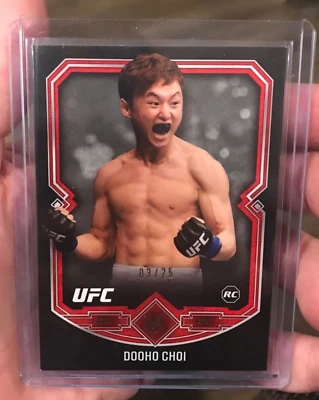 Dooho Choi 2017 Topps Museum Collection UFC Rookie RC Ruby #3/25 Korean Superboy - Image 1 of 2