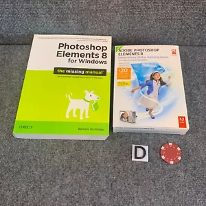 Adobe Photoshop Elements 8 Education Photo Editing PC Software Edit & Manual VGC - Picture 1 of 5