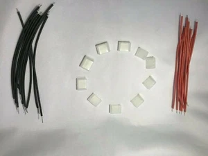 10 Set Front Cable + End Cap for 12V W6mm x H12mm Silicone LED Neon Light Strip - Picture 1 of 12