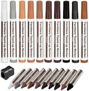Furniture Markers Touch Up,Wood Filler Floor Scratch Repair Kits,Set of 21-Ma... - Picture 1 of 8