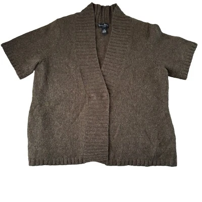 Mercer & Madison Cardigan Women 3x Lamb Wool Angora Nylon Short Sleeve - Image 1 of 4