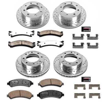 PowerStop Disc Brake Kit Front and Rear - Fits Chevrolet Avalanche 2500 2002-200 Foto 1 de 4