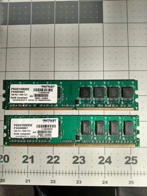 PSD21G5332 Patriot Signature 1GB PC2-4200 DDR2-533MHz Memory Module (2pcs.) - Image 1 of 4