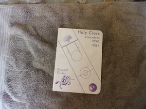 1950-51 HOLY CROSS BASKETBALL MEDIA GUIDE Yearbook 1951 Press Book Program AD - Picture 1 of 8