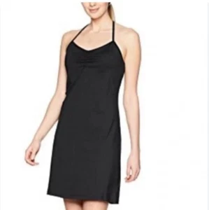 Prana Lola Dress XL Black Stretch Mini Sleeveless Active Outdoor Beach Tennis - Picture 1 of 12