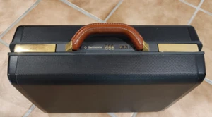 Samsonite Aktenkoffer Attache schwarz - (Kunst-)Ledergriff - große Kapazität - - Bild 1 von 13
