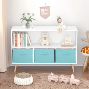 Kids Toy Storage Organizer Toddler Storage Cabinet Bookshelf Storage Organizer - Picture 1 of 11