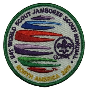 2019 24th World Scout Jamboree United States Visitor Patch GRN Bdr (WSJ817) - Picture 1 of 2