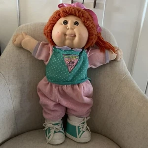 Rare 1978 Cabbage Patch Kids Red Hair Brown Eyes Soft Doll Free Admission Club - Picture 1 of 13