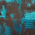 Spandex Gator Print Blue/Black 58" Poly/Spandex Fabric by the Yard