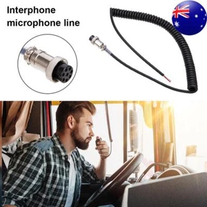 8 Pin Microphone Cord Round Plug Handheld Speaker Cable for Alinco EMS-57 EMS-53 - Zdjęcie 1 z 11