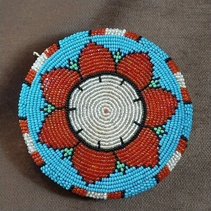 Native American Beaded Coin Purse Vintage - Picture 1 of 8