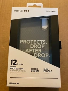 Brand New Tech21 Apple iPhone XR Case Smoke Black EvoCheck Slim Phone Cover Skin - Picture 1 of 13