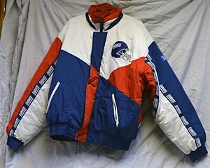 NY GIANTS PRO PLAYER Puffer Jacket Coat - MENS SIZE XL - New York Vintage RARE - Picture 1 of 2