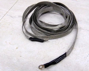 CableExperts Ground Strap Braided Tinned Copper 2 Pieces 2332RT10 1/2" x 10' - Picture 1 of 3