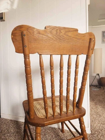 vintage cane seat chair Cover