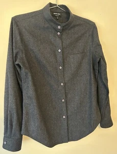 Giorgio Armani Women’s Wool Cashmere Blend Button Up Shirt Italy 44 - Picture 1 of 15