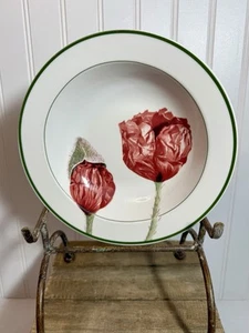 Villeroy And Boch Flora Poppies Country Collection Rimmed Bowl 7 3/4” Germany - Picture 1 of 13