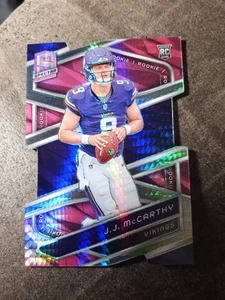 J.J. McCarthy /20 Pink Die Cut Rookie 2024 Spectra Minnesota Vikings  #121 RC SP - Picture 1 of 2
