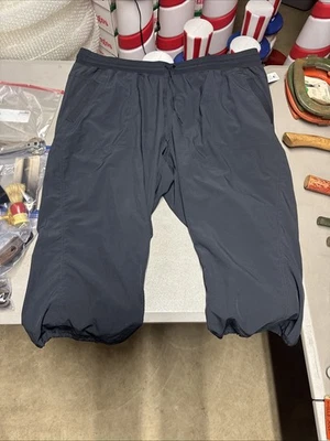 Pantalones RBX Mujer 3X Azul Capri Swoosh Logo Capri Cordón Gimnasio Entrenamiento Foto 1 de 4