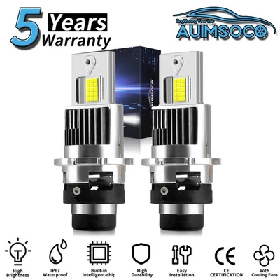 Para Mercedes-Benz CL500 1998-2006 Base Coupé 2 Puertas 5.0L 2x Bombillas LED Faros Foto 1 de 4