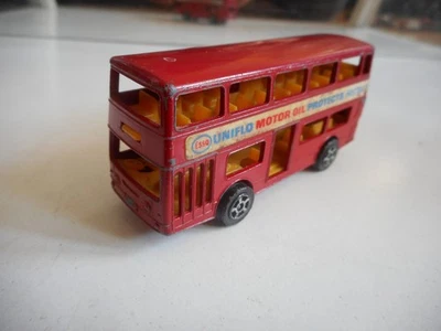 Corgi Juniors Daimler Fleetline Doppeldecker "Uniflo Motor Oil" in rot - Bild 1 von 2