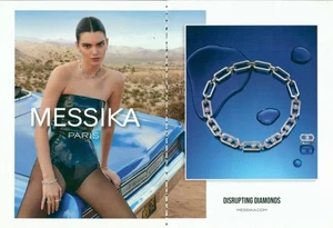 Anuncio impreso de revista Messika Kendall Jenner POR Chris Colls cuerpo sexy 2 pg 2023 - Imagen 1 de 6