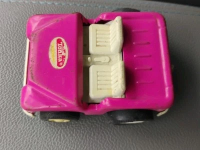 Jeep Tonka Toy Pink Vintage Años 70 Acero Prensado Hecho en Japón Foto 1 de 4