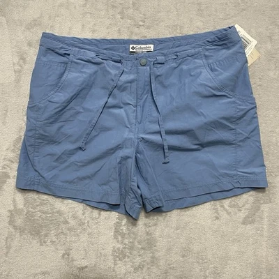 Columbia Sandy River небесно-голубой женщин шорты средний 3» открытый хлопок смесь новый с Ярлыками - Изображение 1 из 4