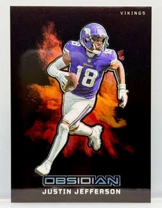 Justin Jefferson 2023 Panini Obsidian Color Blast #9 SSP Case Hit Vikings - Picture 1 of 2