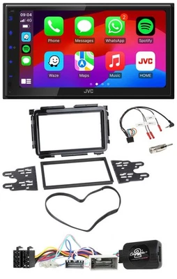 JVC Bluetooth 2DIN Lenkrad DAB USB Autoradio für Honda HR-V RU ab 2015 schwarz - Bild 1 von 4