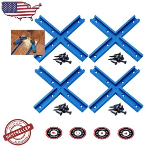 Blue Aluminum T-Track Intersection Kit - 16pc, 3"x3/4"x3/8", Anodized Finish - Picture 1 of 3