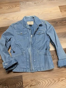 VINTAGE 90s Ralph Lauren Dry Goods Canyon Chore Trucker Denim Jacket Coat PS bx4 - Picture 1 of 10