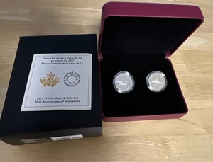 2017 Kanada 1 $ Feinsilber 2 Münzen Set - 30th Anniversary of The Loonie - Bild 1 von 7