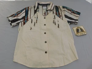 Camisa De Colección Ozark Mountain Jean Company Manga Corta Para Mujer Talla Pequeña Nueva Con Etiquetas - Imagen 1 de 15