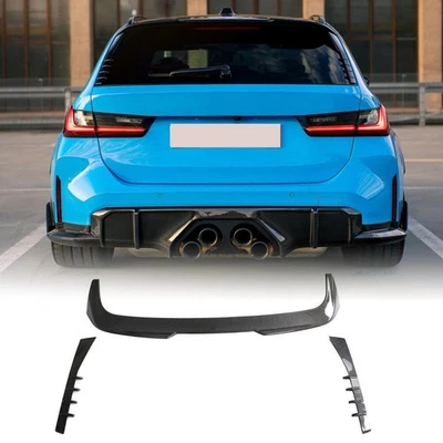 For BMW M3 G81 Estate 2021-2024 Real Carbon Rear Roof Spoiler Top Window Wing - Image 1 of 4