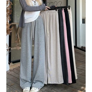 Lightweight Womens High Waist Trousers Draped Sweatpants for Summer Days - Picture 1 of 22