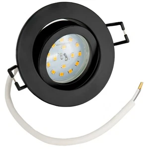 LED Einbaustrahler Schwarz Flach 5Watt Leuchtmittel Einbauleuchte Deckenspot  - Bild 1 von 8
