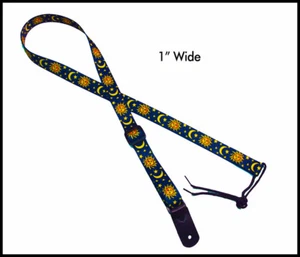 Legacystraps Mandolin Strap Ukulele Strap Celestial Sun Design - Picture 1 of 3