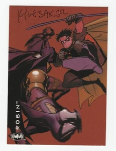 SkyBox DC Batman & Robin Saga of the Dark Knight #26 1994 arte firmado por Kyle Baker - Imagen 1 de 2
