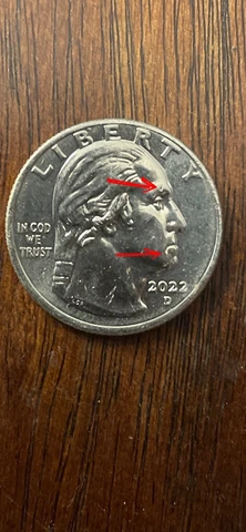 2022 D Quarter Error drooling George flower in the hair very rare Maya Angelo Cover