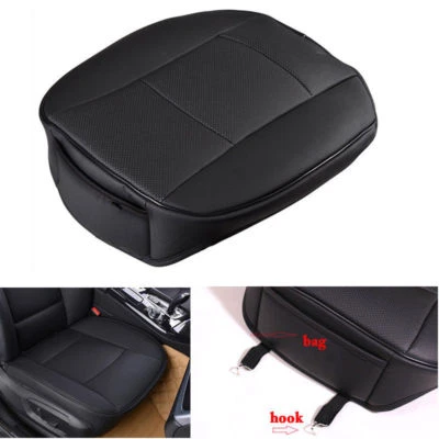 1 Pcs Auto Car PU Leather Full Surround Seat Protect Mat Cover Cushion Pad Black - Image 1 of 4