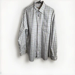 Camisa Peter Millar Para Hombre Grande A Cuadros Manga Larga Con Botones Nanoluxe Fácil Cuidado - Imagen 1 de 5