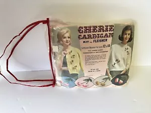 Kit Cardigan Vintage Magliaio Cherie Taglia 12-18 Retro Filato di Lana Vergine Retro - Foto 1 di 9