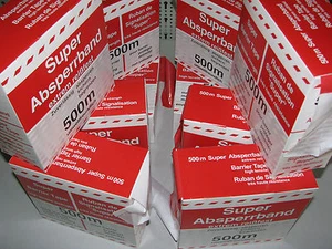10 x Absperrband rot / weiß 500m Super extrem reißfest 80mm Warnband Flatterband - Bild 1 von 4